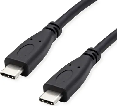 Obrázok produktu pre ROLINE 11.44.9057, 1 m, USB C, USB C, USB 3.2 Gen 2 (3.1 Gen 2), 10 Gbit/s, Čierna