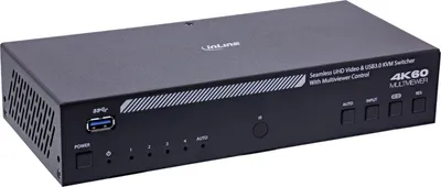 Produktbild von InLine 57885I, 3840 x 2160 Pixel, 4K Ultra HD, Rack-Einbau, 25 W, Schwarz