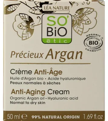 Obrázok produktu pre Denní krém proti starnutiu So Bio Etic Argan (50 ml)