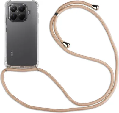 Produktbild von Handykett für Xiaomi 15T Pro Hülle mit Kordel Handyhülle mit Band in Beige / Braun