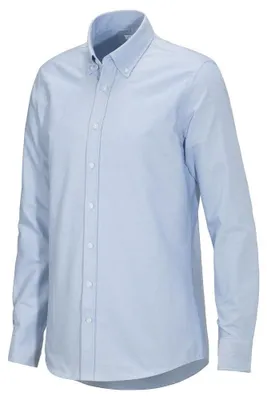 Image de Cottover - Chemise pour hommes, style Oxford, coupe slim, manches longues, modèle ET945 (37,5 cm), couleur bleu clair