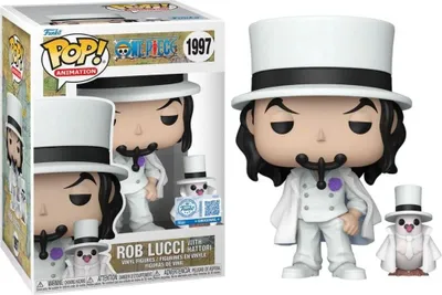 Immagine prodotto di FUNKO POP! Figurina in vinile di One Piece Rob Lucci con Hattori 1997 Possibilità speciale di inseguimento