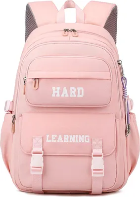 Produktbild von Schulrucksack Multi-Tasche Wasserdicht Mädchen Teenager Rucksack Schule Rucksack Daypacks Backpack für Mädchen Damen School rosa