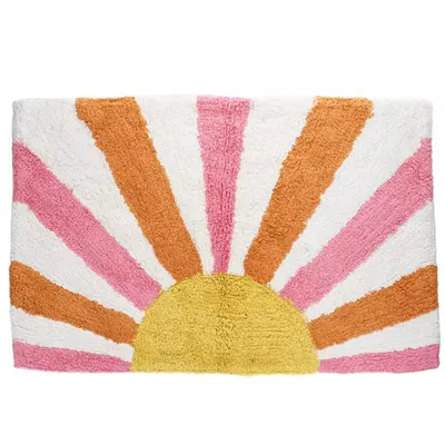 Produktbild von Rex London - Badematte 'Sunset' ca. 80 x 50 cm Baumwolle Sonnenuntergang-Motiv