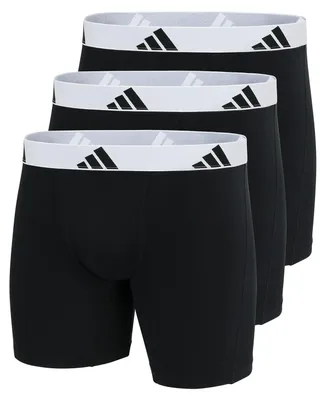 Produktbild von Adidas 3er-Pack Active Flex-Boxershorts aus Baumwolle, Schwarz M
