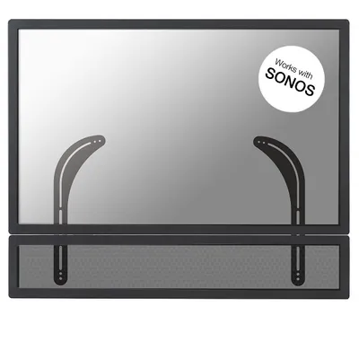 Productafbeelding van De NewStar NS-SB100 is ideaal voor het monteren van een soundbar onder een flatscreen-tv. - Zwart