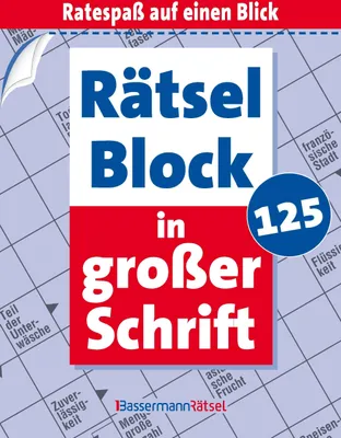 Produktbild von Rätselblock in großer Schrift 125 (5 Exemplare à 2,99 EUR)