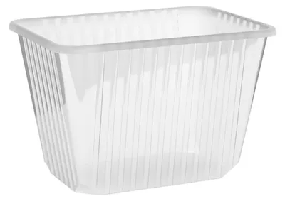 Produktbild von 50x Rechteckschalen klar 2000 ml (PP)