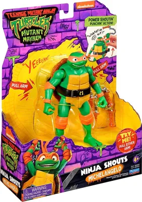 Obrázok produktu pre Teenage Mutant Ninja Turtles Ninja Shouts Michelangelo, 4 rok / roky, Ninja Turtles, Viacfarebn, Plast