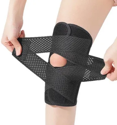 Produktbild von Sportkniebrille mit lateralem Stabilisator, verstellbare große Größe, Ligamentstützung - XL