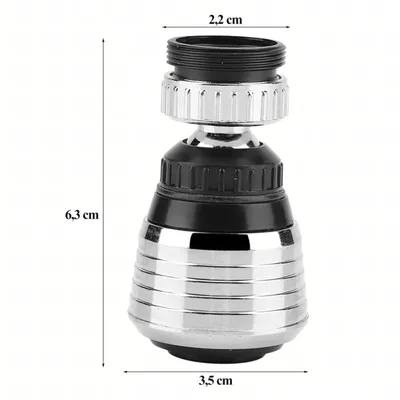 Produktbild von 2in1 Perlator Wasserhahn 360° Beweglich Küchenarmatur Wassersparer, Schwenkbarer Wasserhahnkopf