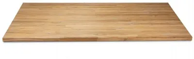 Produktbild von Teak Massivholz Tischplatte 40 mm dick - Für Möbelbau und Arbeitsplatten