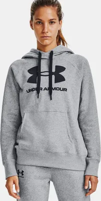 Produktbild von Under Armour Rival Fleece Logo Hoodie-Grau 1356318-035__SM