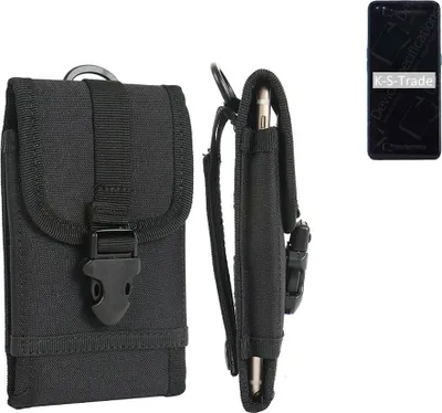 Produktbild von K-S-Trade Holster Handy Hülle kompatibel mit Oppo Reno4 Holster Handytasche Gürtel Tasche Schutz Hülle Robust Outdoor schwarz