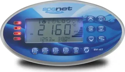 Produktbild von SV4 Whirlpool-Bedienfeld Touchpad, 3,5 Zoll LCD, 12 Tasten, RGB, LED, 185x100x33,5 mm