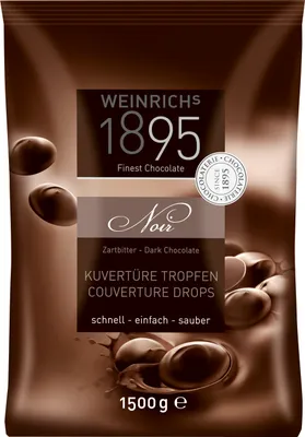 Produktbild von Weinrichs Zartbitter Kuvertüre Tropfen 1,5kg