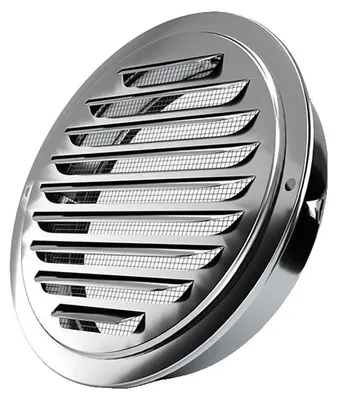 Zdjęcie produktu dla Kratka wentylacyjna, stal nierdzewna, okrągła, 200 mm