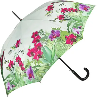Produktbild von Regenschirm - Stockschirm - Orchideen Schirm mit Blumen