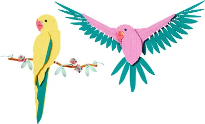 Produktbild von LEGO Art Die Fauna Kollektion – Aras, Wandbild mit Tiermotiv fürs Wohnzimmer oder Büro, Baubare Wanddeko mit Papagei-Bild, Basteln für Erwachsene, Geschenk für Frauen, Männer, Sie und Ihn 31211