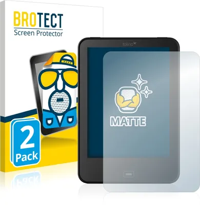 Produktbild von 2x BROTECT Schutzfolie für Tolino Vision 4 HD Displayschutz Displayschutzfolie Folie Matt Entspiegelungsfolie