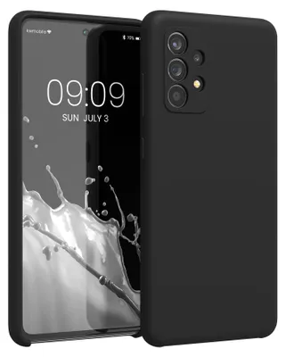 Produktbild von kwmobile Handyhülle für Samsung Galaxy A52 / A52 5G / A52s 5G Hülle - Case Silikon - Kabelloses Laden - Schutzhülle Cover in Schwarz