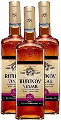 Produktbild von 3x Vinjak (Vignac) Rubin VS Weinbrand aus Serbien 1 l