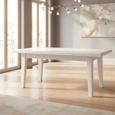 Immagine prodotto di Tavolo allungabile Ligure 180 cm. colore laccato bianco opaco