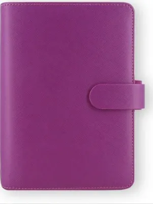 Image de Filofax Saffiano A6 personnel hebdomadaire framboise