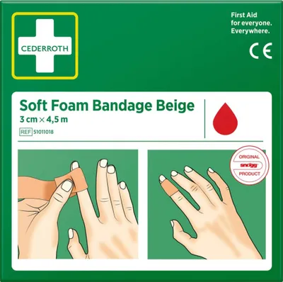Produktbild von CEDERROTH Schaumbandage 3 cm x 4,5 m