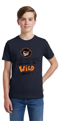 Produktbild von Spreadshirt Die Wilden Kerle Wild Spruch mit Logo Teenager Premium T-Shirt, 146/152 (10 Jahre), Navy