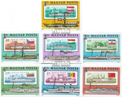 Produktbild von Briefmarken Ungarn 1981 Mi 3514B-3520B (kompl.Ausg.) gestempelt Europäische Donaukomission