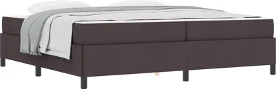 Produktbild von Boxspringbett Dunkelbraun 200 x 200 cm Stoff