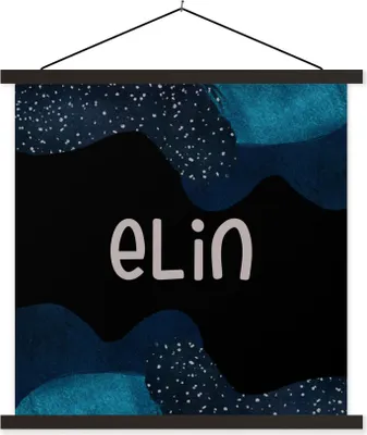 Produktbild von MuchoWow® Textilposter Elin - Pastell - Mädchen 120x120 cm mit schwarzem Rahmen - Aufhängungsset