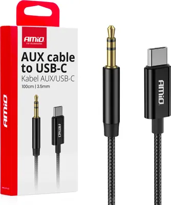Obrázek produktu pro Audio kabel USB-C na 3,5 mm AUX 1 m - Vysoce kvalitní přenos zvuku