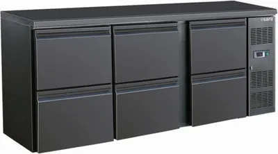 Produktbild von SARO Barkühler, 3 x 2 Schubladen, Modell BC 3100-6S