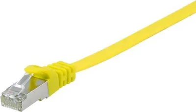 Produktbild von Equip Patchkabel Cat6A Flat U/FTP 2xRJ45 5.00m gelb LSZH Polybeutel