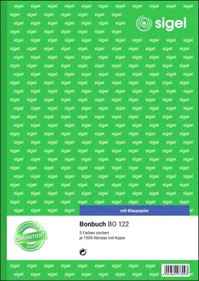 Immagine prodotto di sigel Formularbuch "Bonbuch", A4, 1000 Abrisse, sortiert