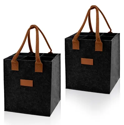 Obrázek produktu pro Držák na lahve, šedý, pro 6 lahví, rozměry 23 cm x 18 cm x 26 cm