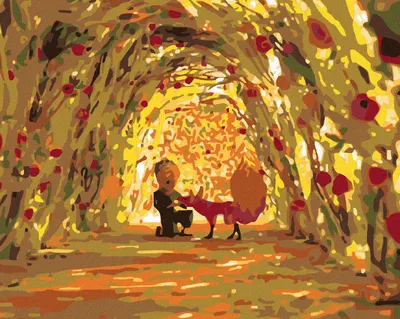 Zdjęcie produktu dla Zuty - Painting by Numbers - LITTLE PRINCE IN A TUNNEL WITH ROSES, 40x50 cm, naciągnięte płótno na ramę