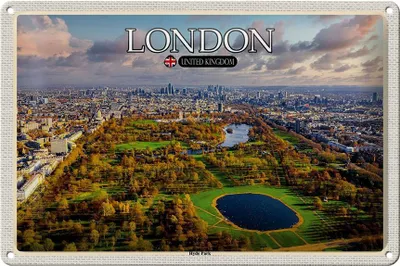 Produktbild von Blechschild Städte London England Hyde Park 30x20cm