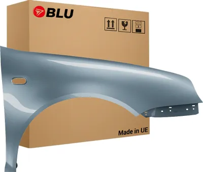 Zdjęcie produktu dla BLU Błotnik pasujący do VW Volkswagen Golf IV 4 LD7X Prawy Srebrny PlatinGrau | 1997-2006 | Przedni Przód | Lakierowany | Gotowy do montażu  | Stal