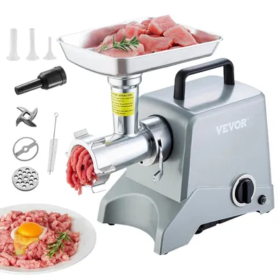 Image de Moulin à viande électrique - Hachoir à viande - Moulin à hacher - Hachoir à viande - Machine à saucisses - 575 W / 800 W (puissance maximale), 2,27 kg/minute