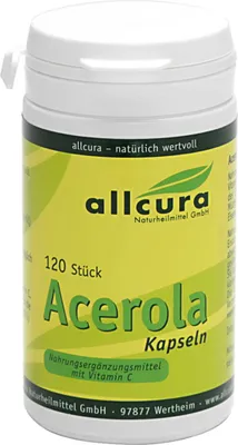 Produktbild von allcura Acerola Kapseln, 120 St. Kapseln