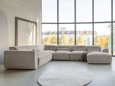 Produktbild von MIUFORM Flex Felix - Modulares 8-Sitzer Panorama-Ecksofa - 337x265cm - Modulsofa Couch