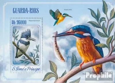 Produktbild von Briefmarken Sao Tome e Principe 2014 Mi Block 1019 (kompl. Ausgabe) postfrisch Eisvögel