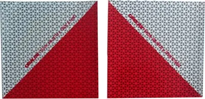 Produktbild von Orafol Oralite Kfz-Warnmarkierung je 1 x 141x141mm links-rechts