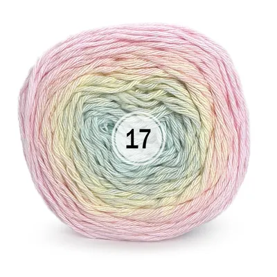 Zdjęcie produktu dla Ricorumi Spin dk Baumwolle (50g/115m) 17 pastelowa tęcza