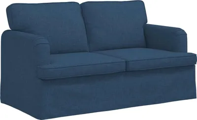 Zdjęcie produktu dla Sofa vidaXL, niebieska, 144 x 80 x 85 cm, materiałowa