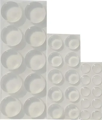 Produktbild von Selbstklebender transparenter Türstopper - 2 Stück