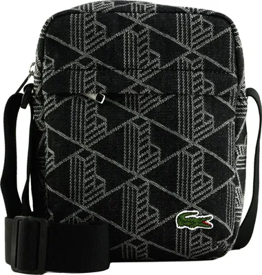 Immagine prodotto di LACOSTE borsa a tracolla Vertical Camera Bag Mono Jacquard Denim Noir nero